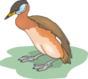 Leaning Duck Clip Art